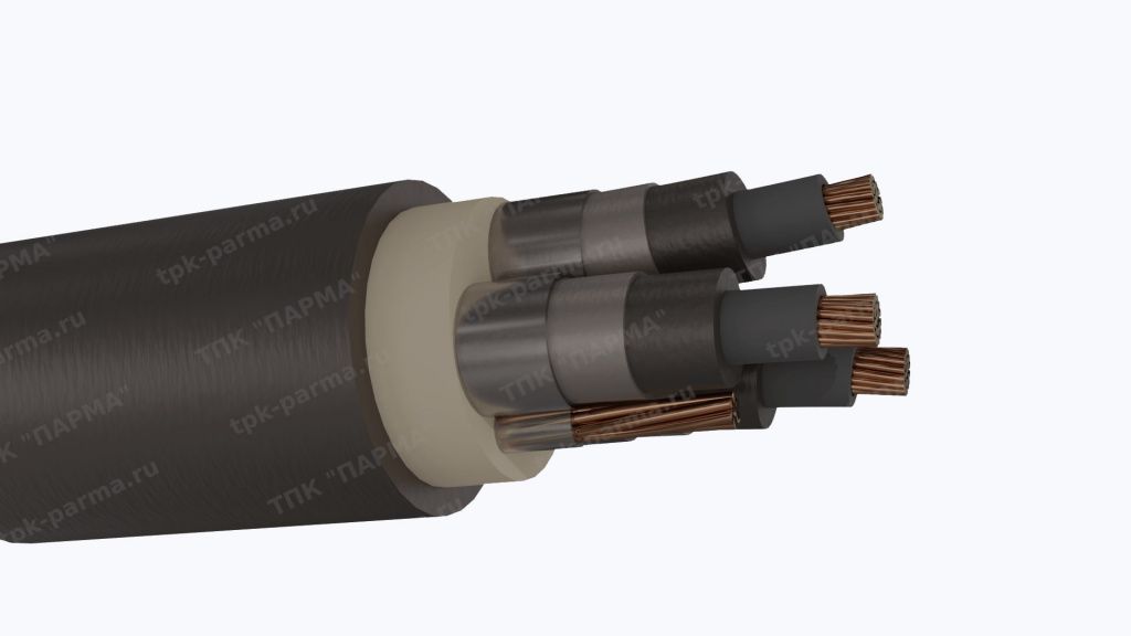 Фотография провода Кабель КГЭТ 3х95+1х25 - 10кВ