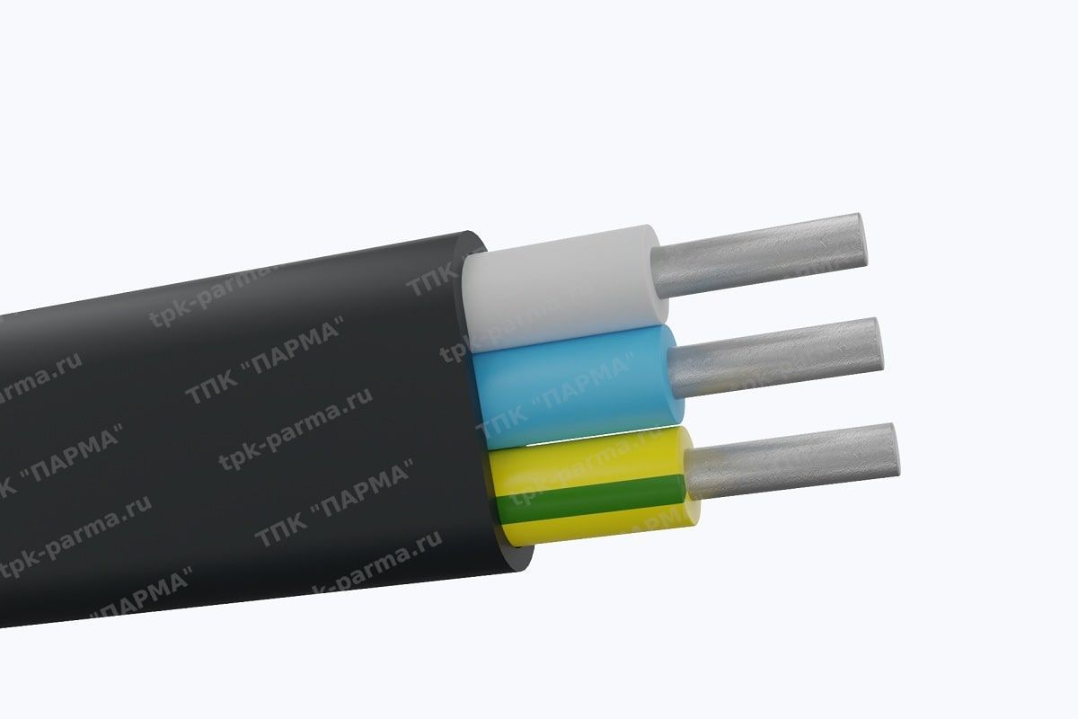 Фотография провода Кабель АПвВГ-П 3х16 - 1кВ