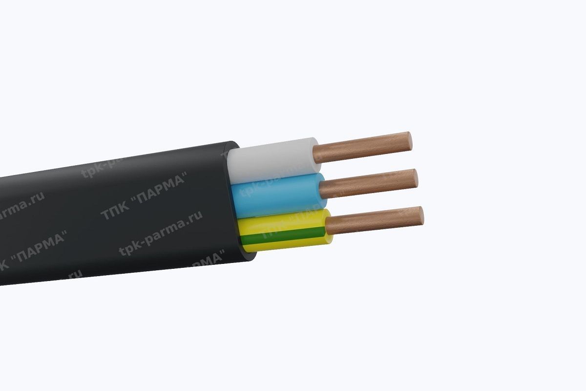 Фотография провода Кабель ВВГнг-LS-П 2х6 - 1кВ