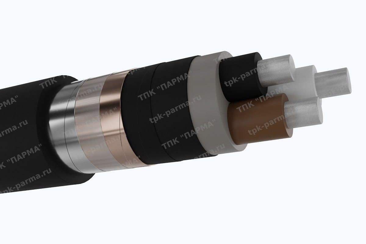 Фотография провода Кабель АПвБбШв 3х6 - 3кВ