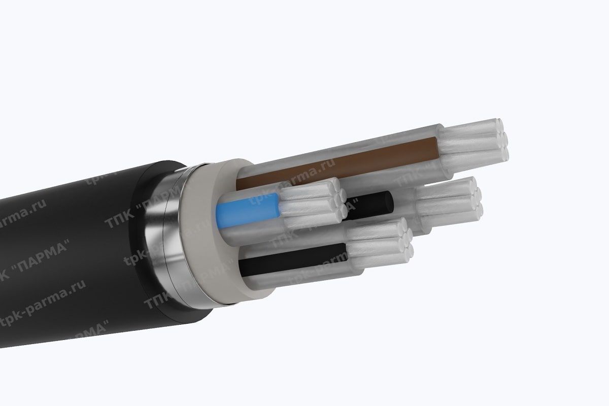 Фотография провода Кабель АПвБШп 4х16 - 1кВ